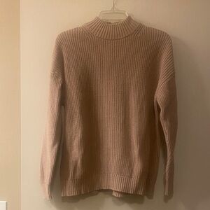 Talbot’s Haven 100% Cotton Tan Mock Neck Sweater